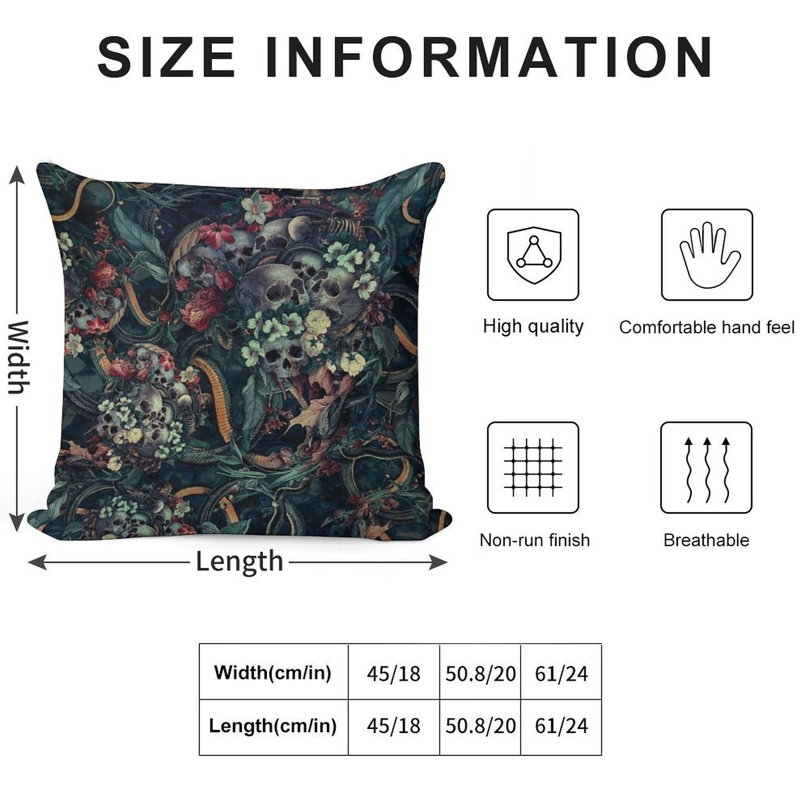 Skulls And Snakes Soft Bedroom Essential Throw Pillow