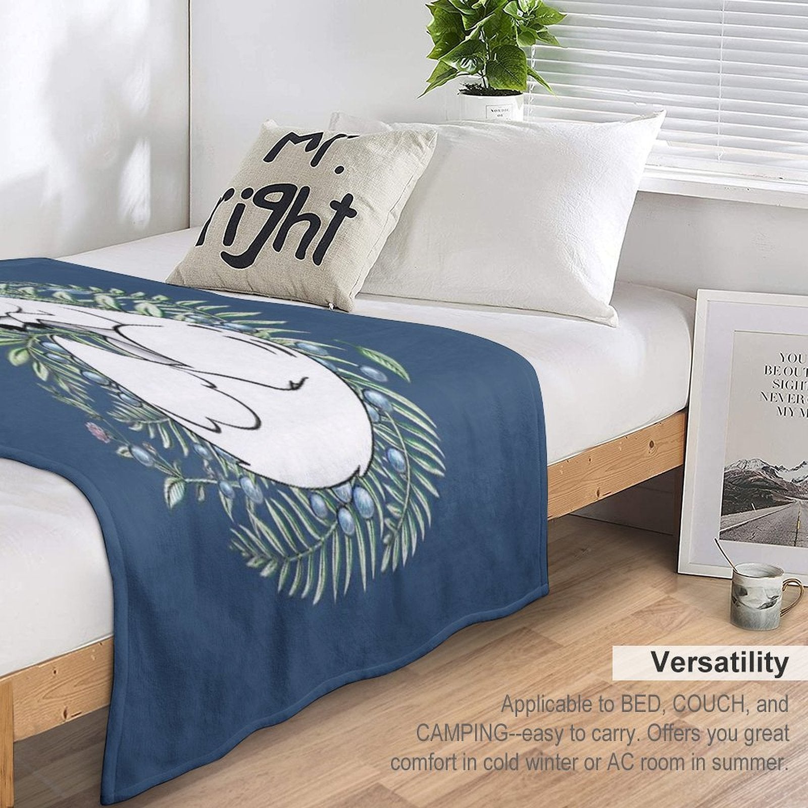 Deer Fox Gift-ready Throw Blanket