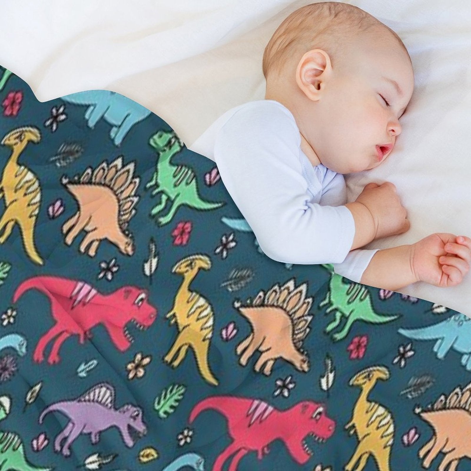 Dino Party - Dinosaur Pattern Multi-functional Throw Blanket