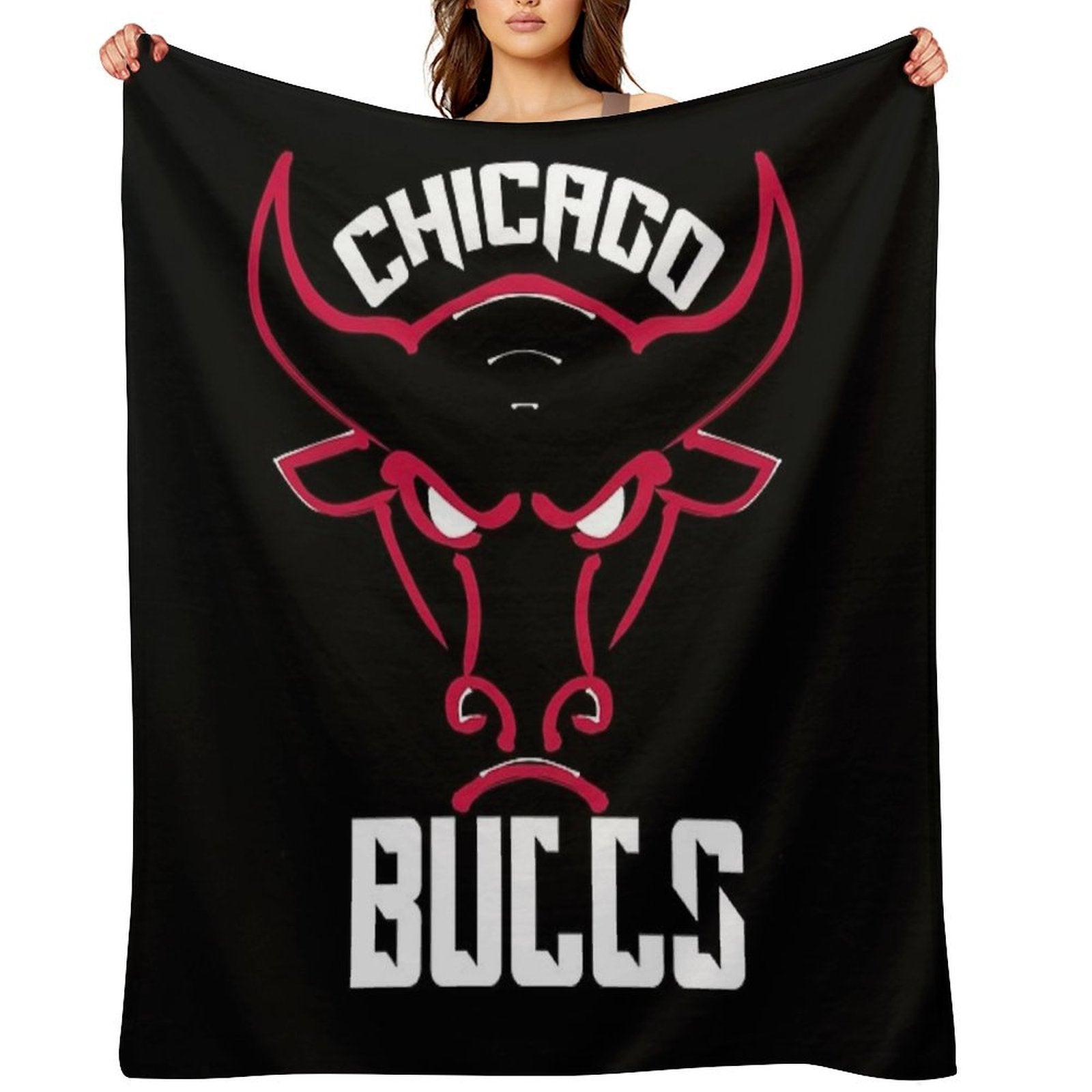Chicago Bulls Plush Throw Blanket
