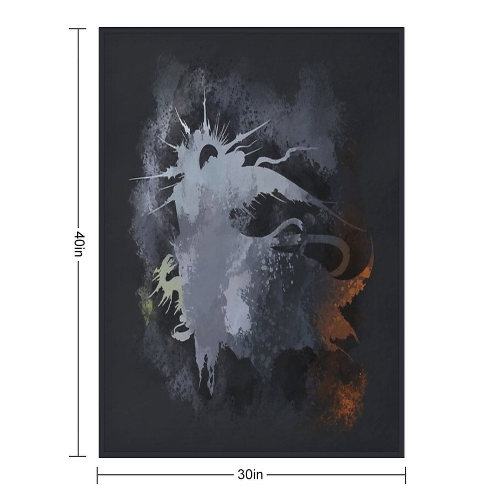Final Fantasy XV Logo Plush Throw Blanket