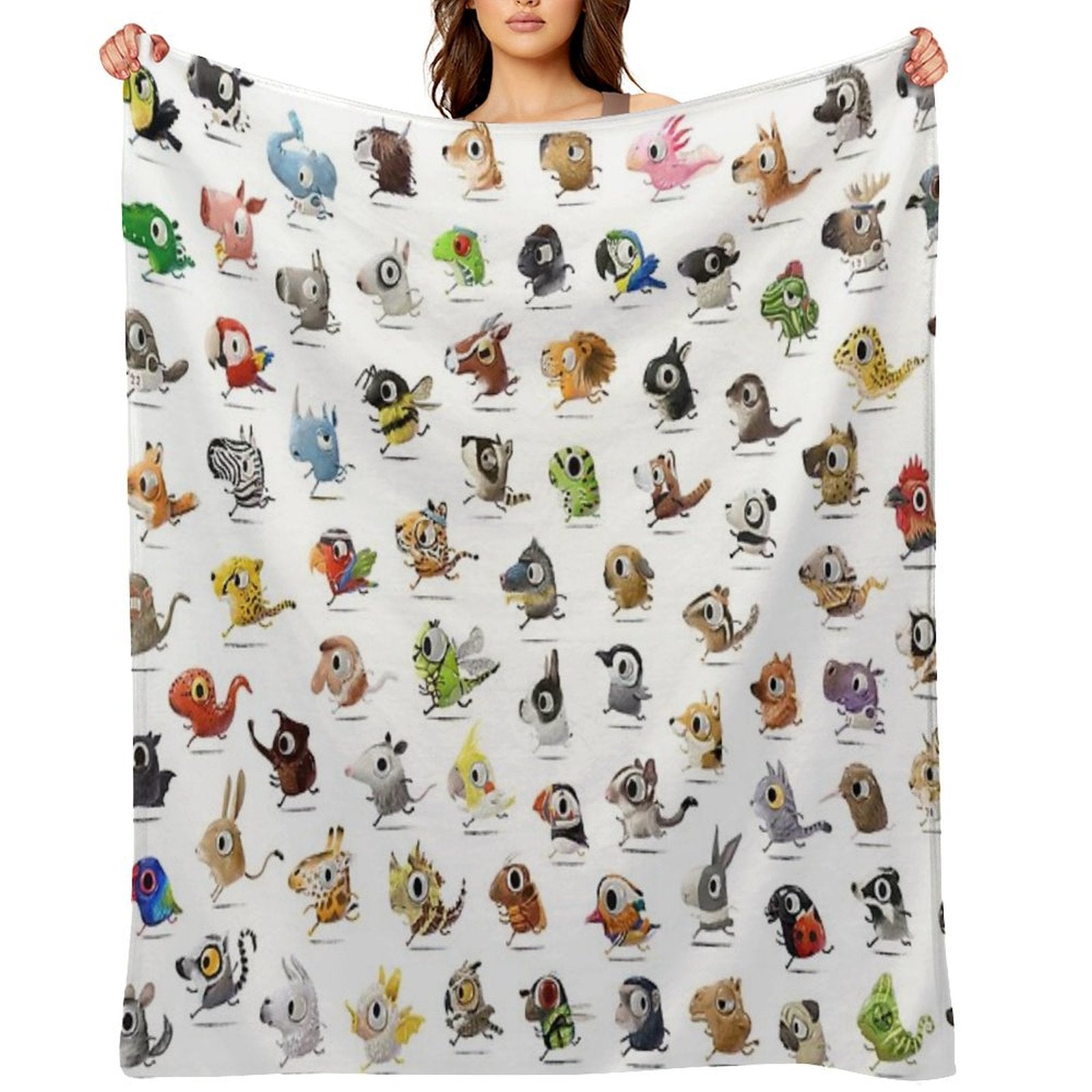 Marathon Animals Wrinkle-free Throw Blanket