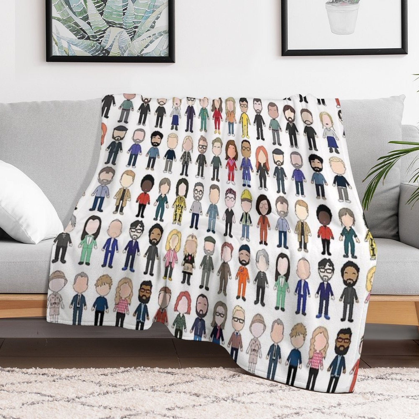 Cast Poster Taskmaster First Ten Series Shrink-resistant Throw Blanket