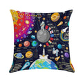 Space Universe Infographics Big Bang Soft Easy Maintenance Throw Pillow