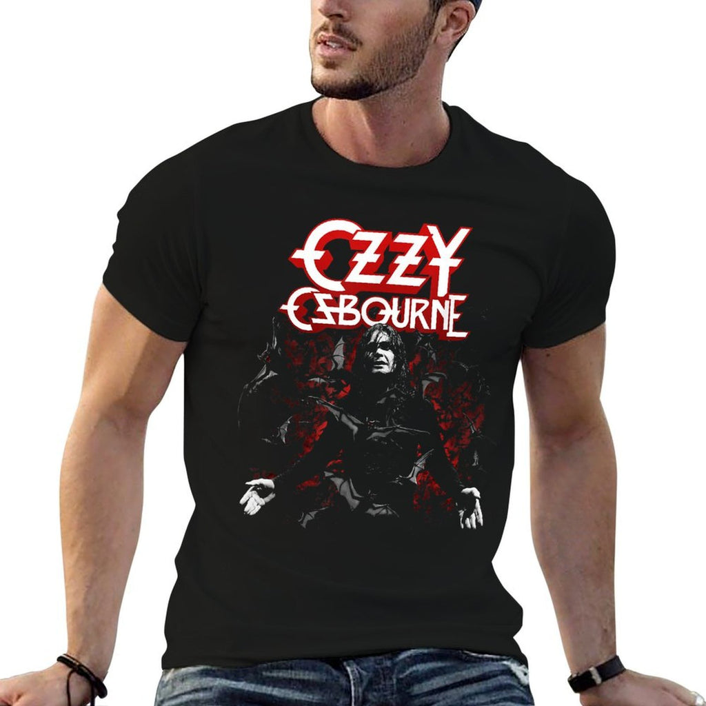 Ozzy Osbourne - Ozzy With Bats  Heathered Texture T-Shirt