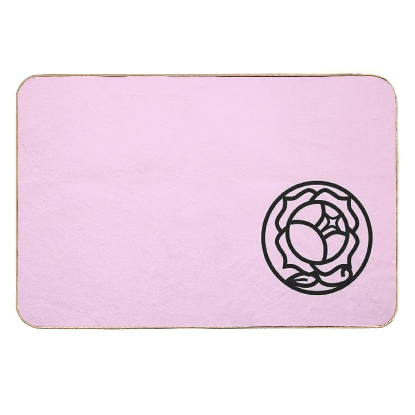 Utena Rose Crest  Fade-Resistant Bath Mat