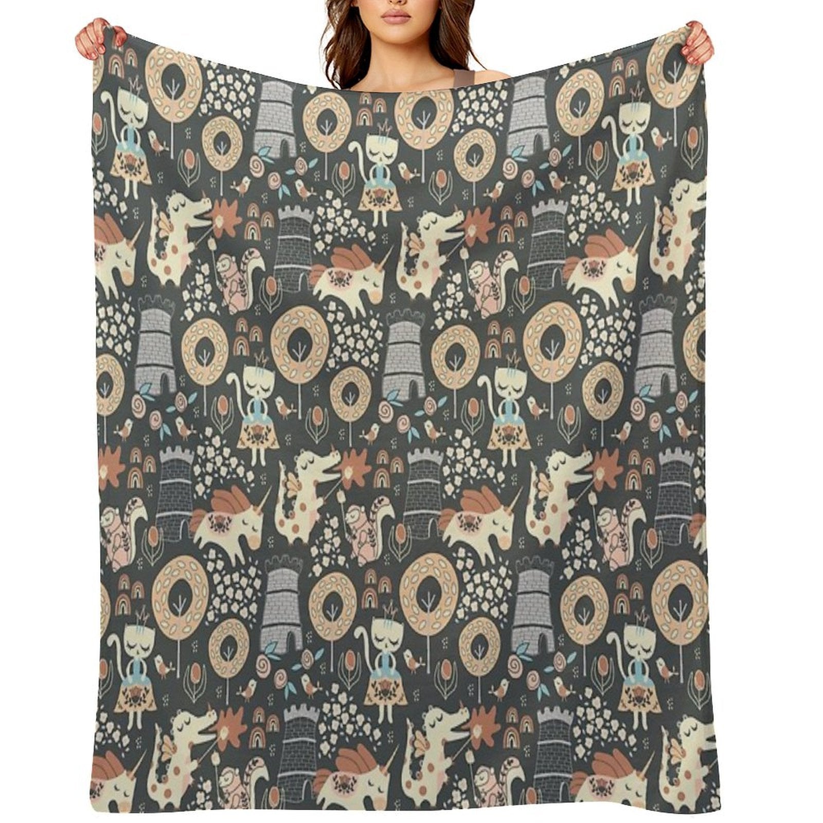 Animal Kingdom Lightweight Throw Blanket