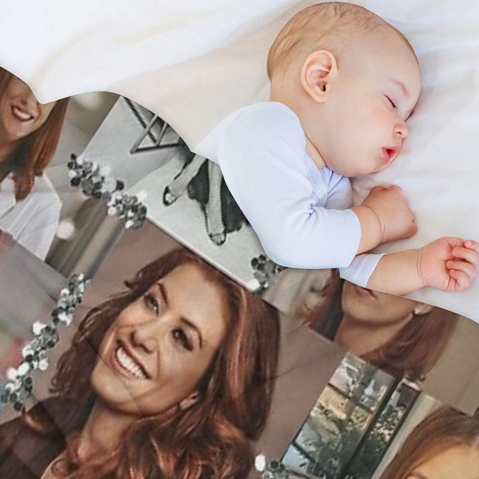 Addison Montgomery Collage ) All-season Throw Blanket