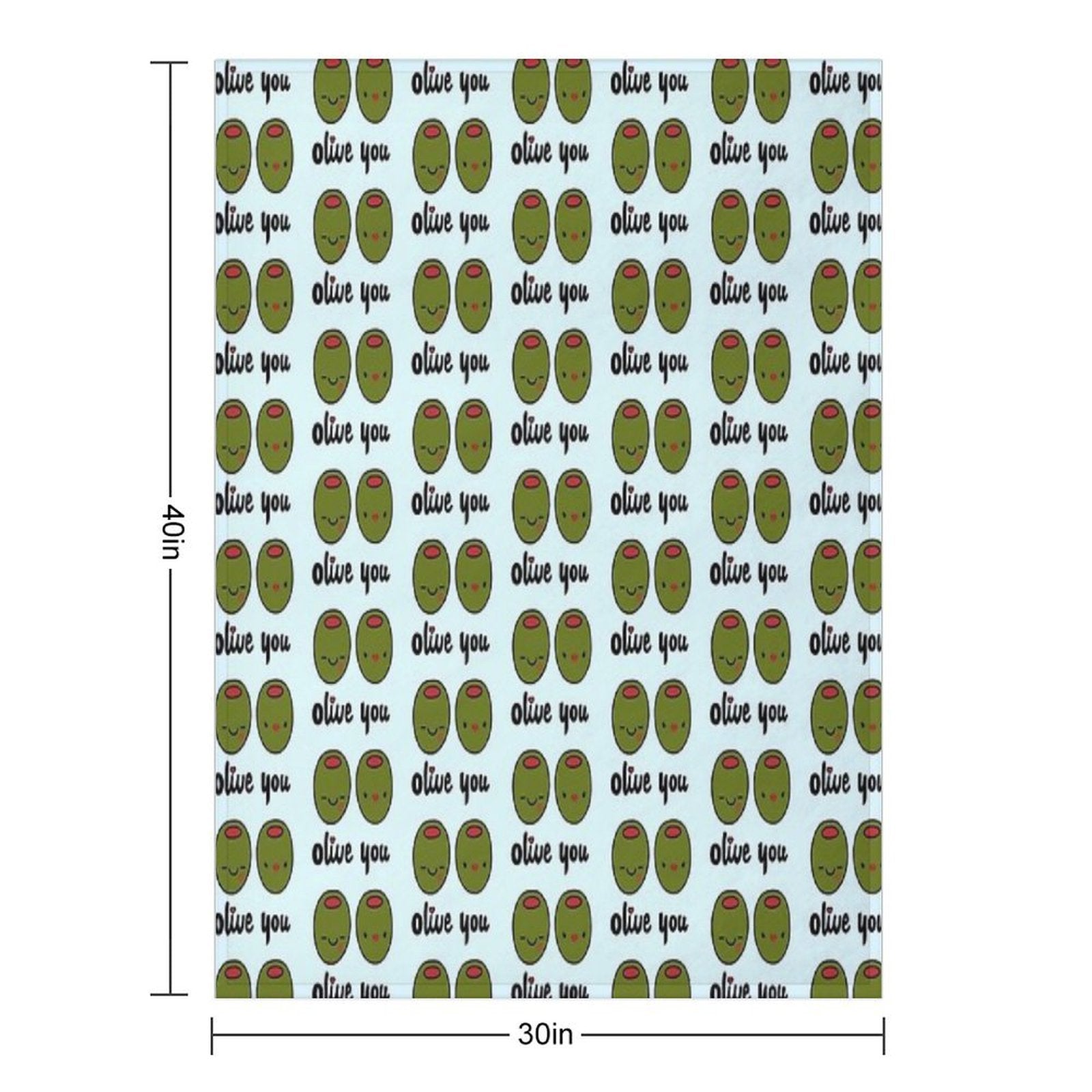 Olive You Multi-functional Throw Blanket