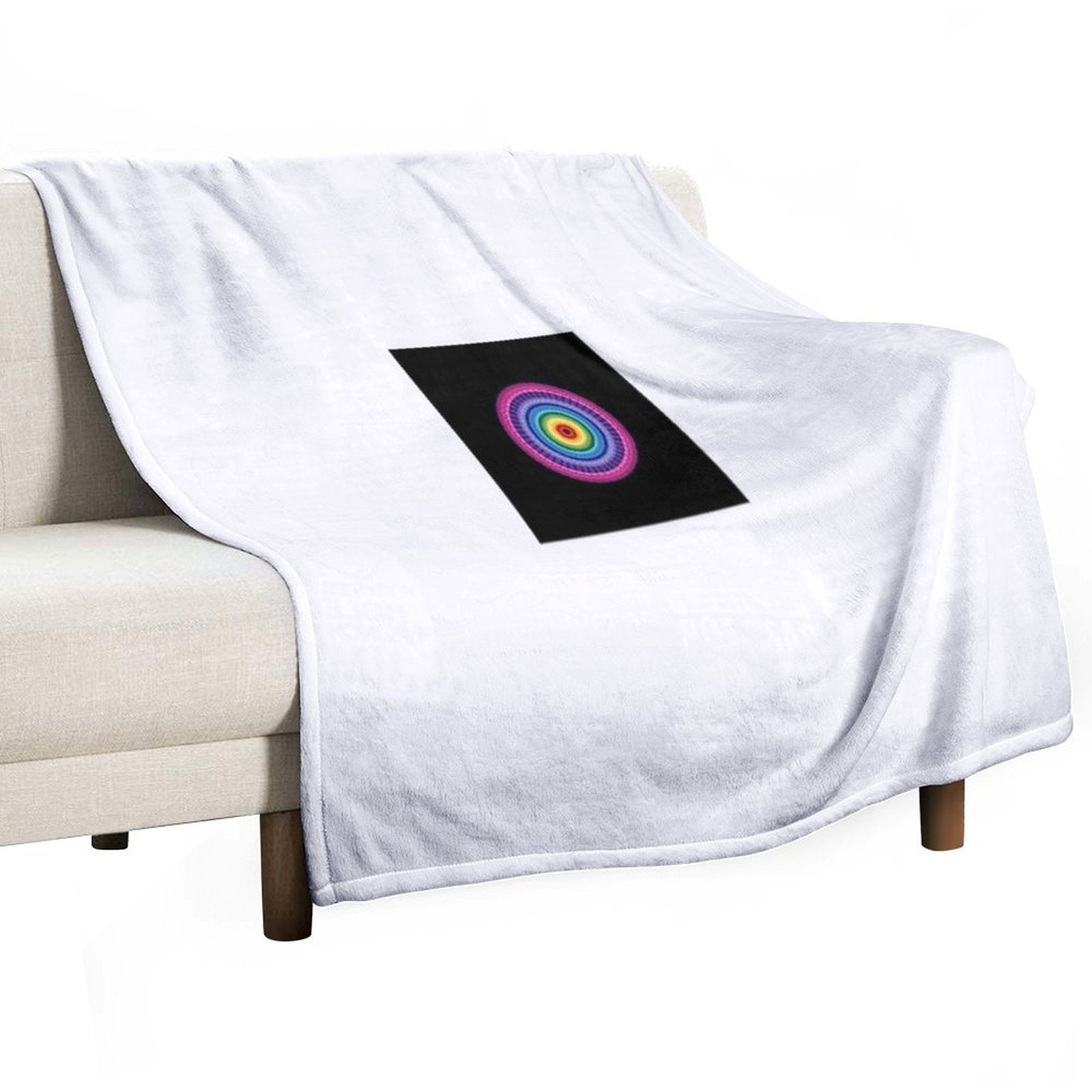 Radiant Spectrum Mandala  Color Harmony Art for Energy, Balance & Expression Multi-functional Throw Blanket