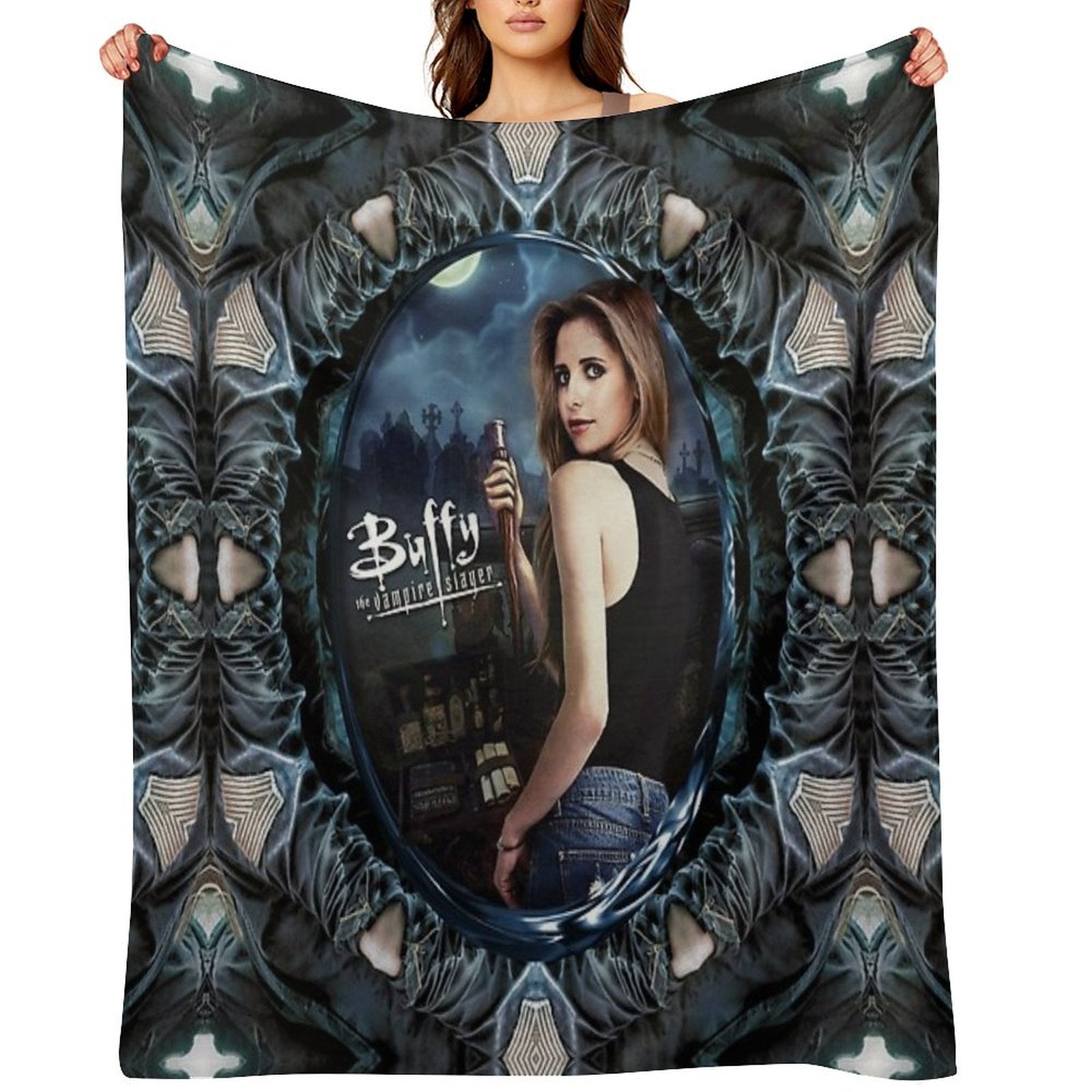 Buffy The Vampire Slayer Sustainable Throw Blanket