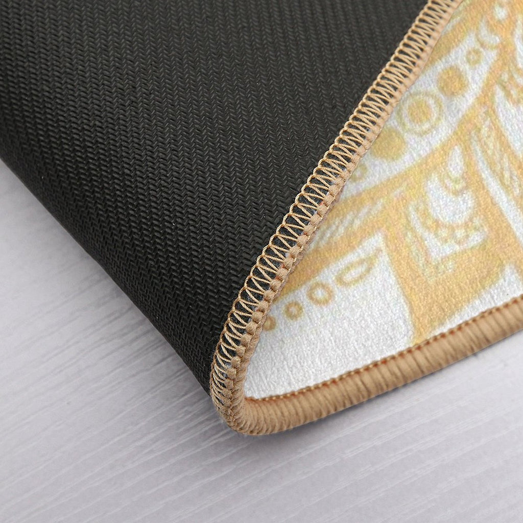 Gold Lotus Flower  Absorbent Bath Mat