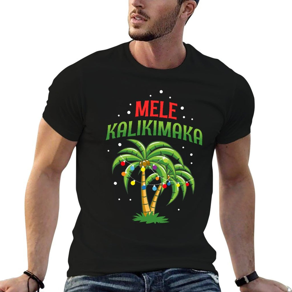 Mele Kalikimaka Hawaiian Christmas  Relaxed-fit T-Shirt