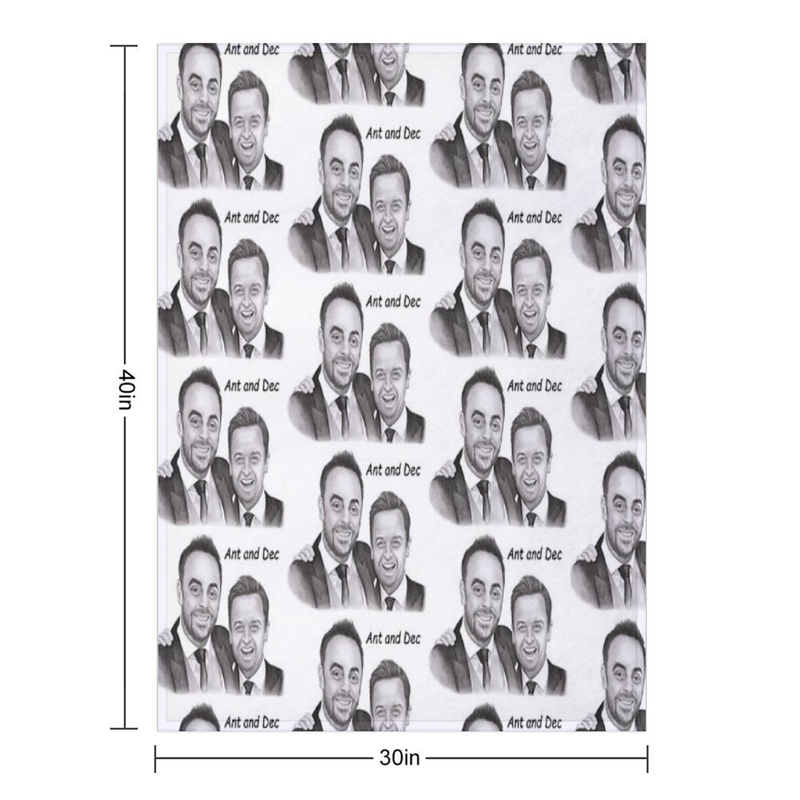 Ant And Dec Lightweight Throw Blanket