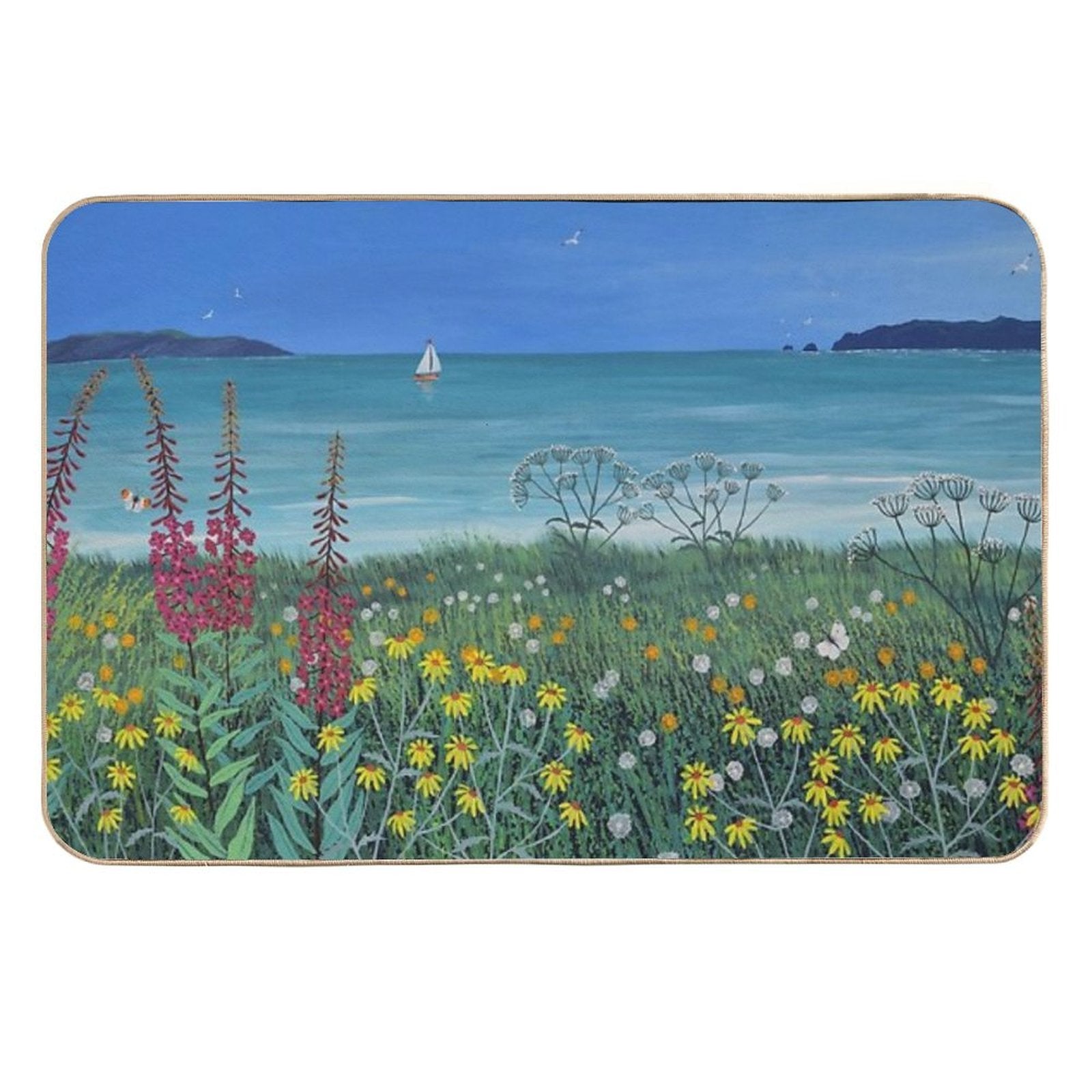 Ocean Solace  Repositionable Bath Mat