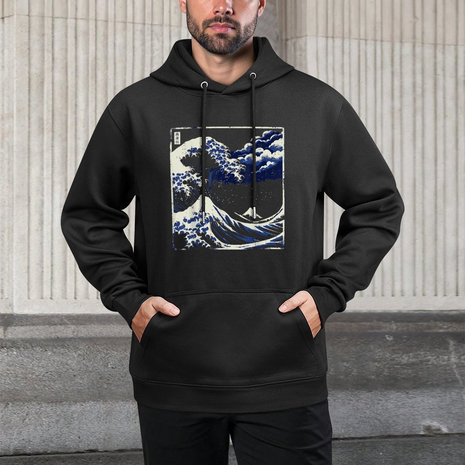 Japanese Great Wave Off Kanagawa Ukiyo-e Art Men Women Kids Moisture-Wicking Hoodie
