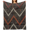 Old Kilim Fragment Shrink-resistant Throw Blanket