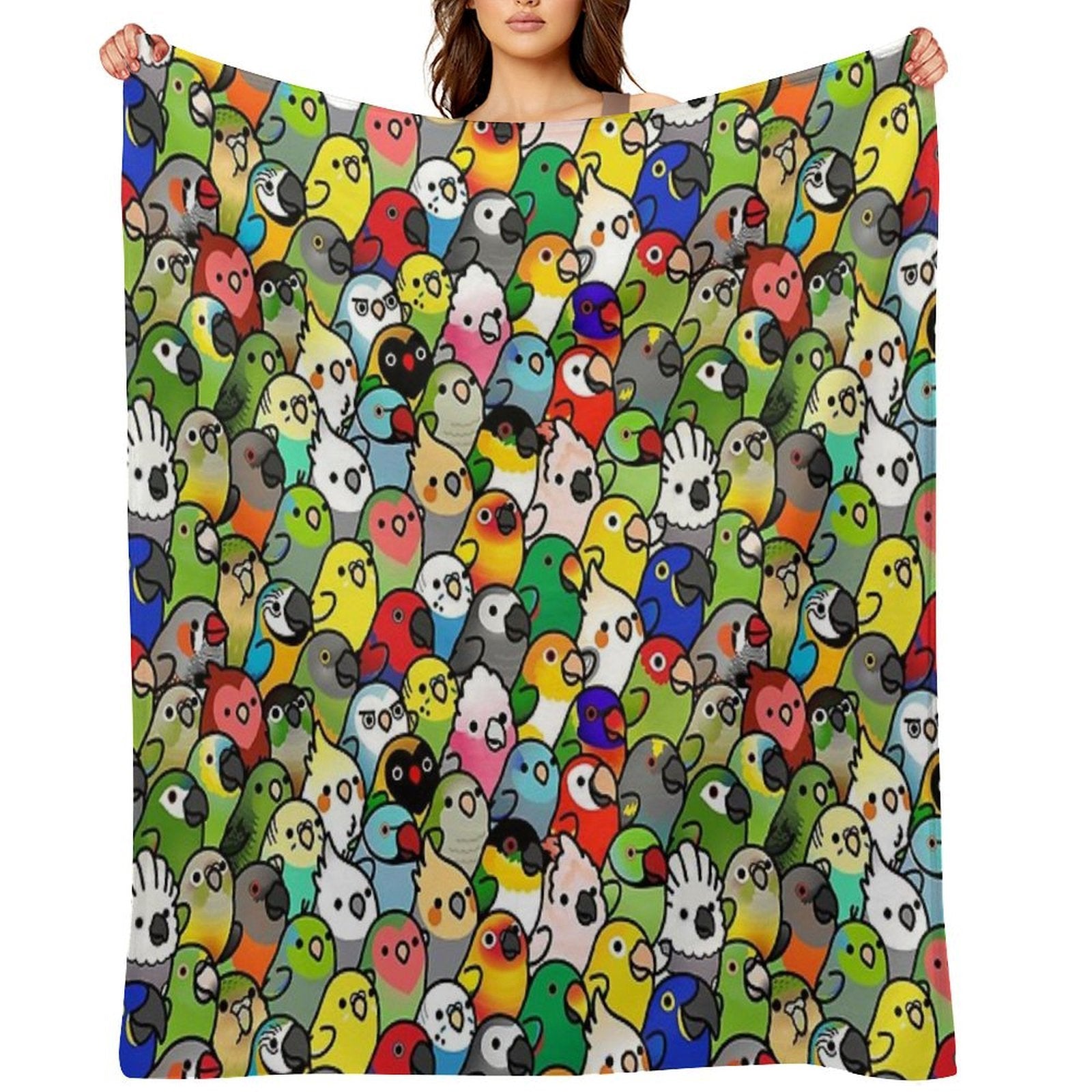 Everybirdy Pattern 2023 All-season Throw Blanket
