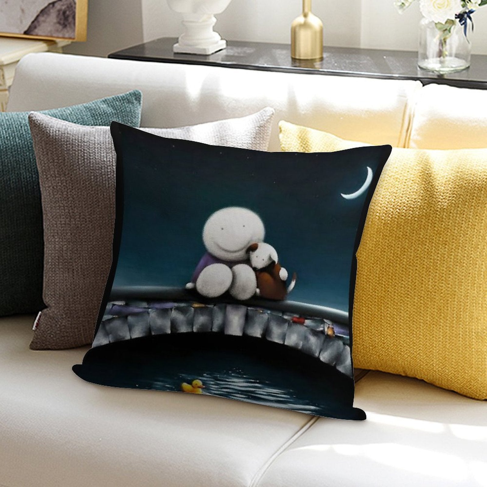 Doug Hyde Soft Home Decor Throw Pillow