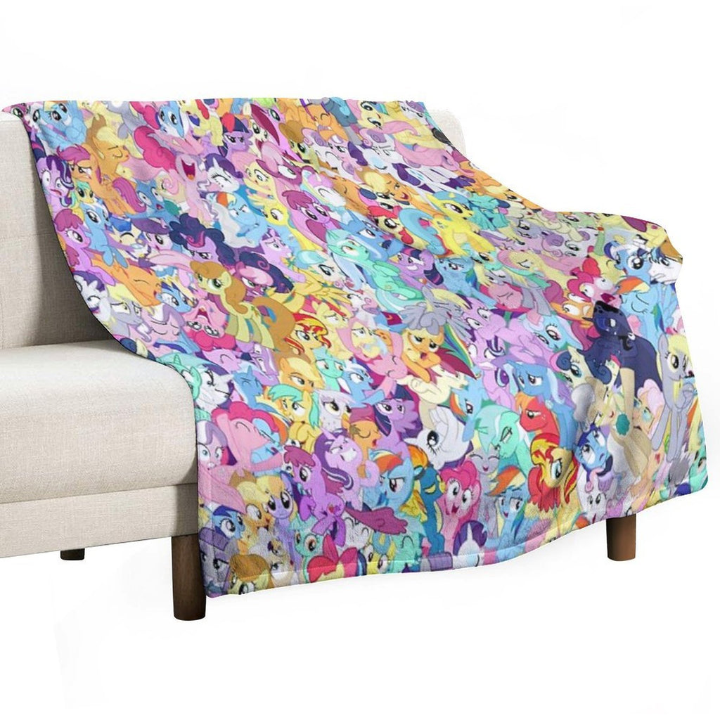 Everypony Mess Compact Throw Blanket
