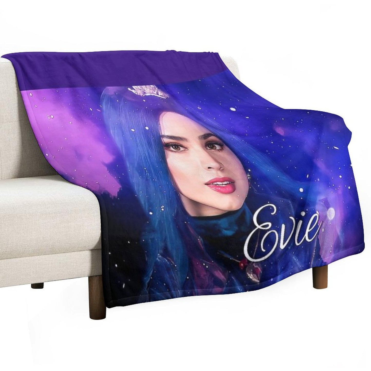 Evie Blue Princess - Descendants 3 Machine-washable Throw Blanket