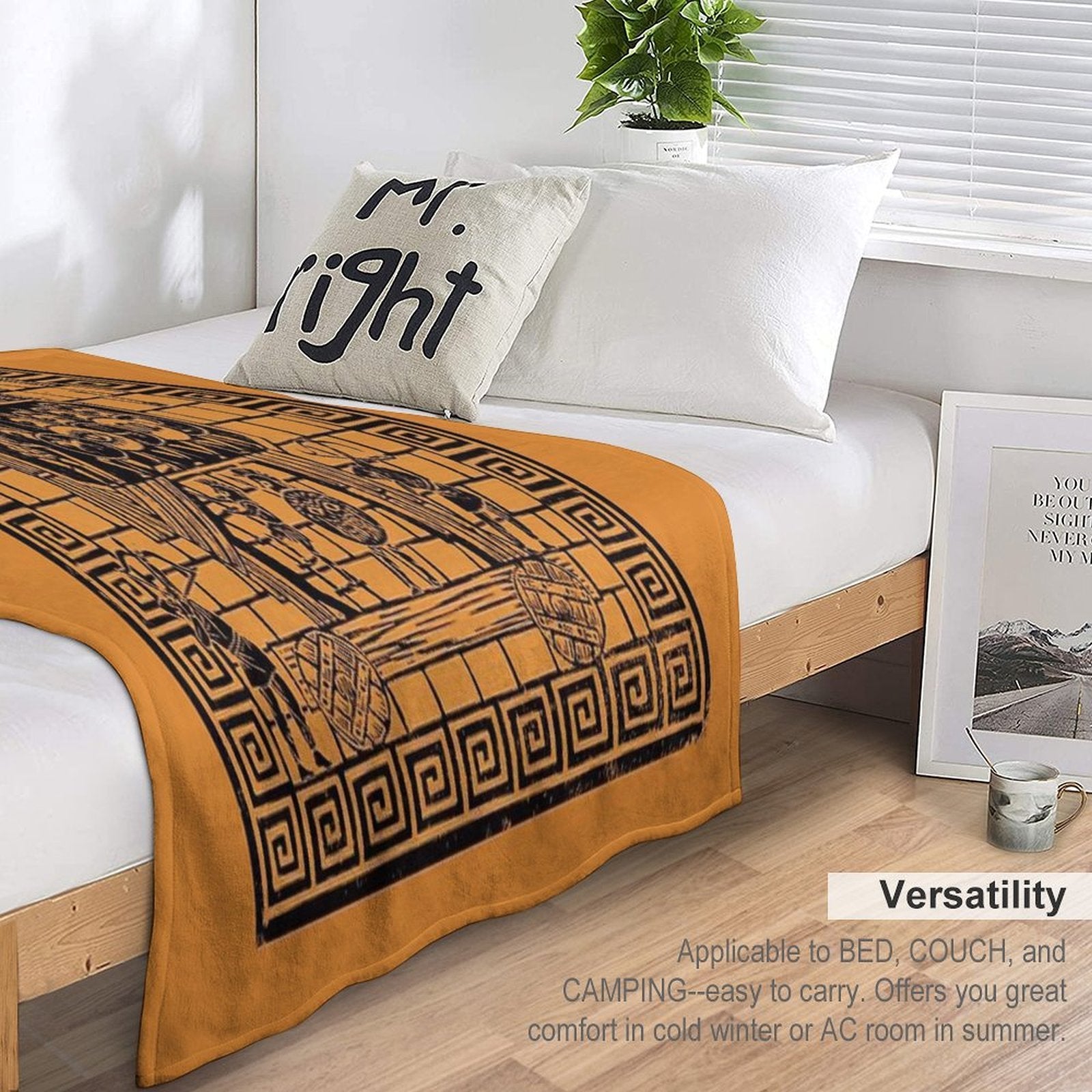 Trojan Horse Machine-washable Throw Blanket