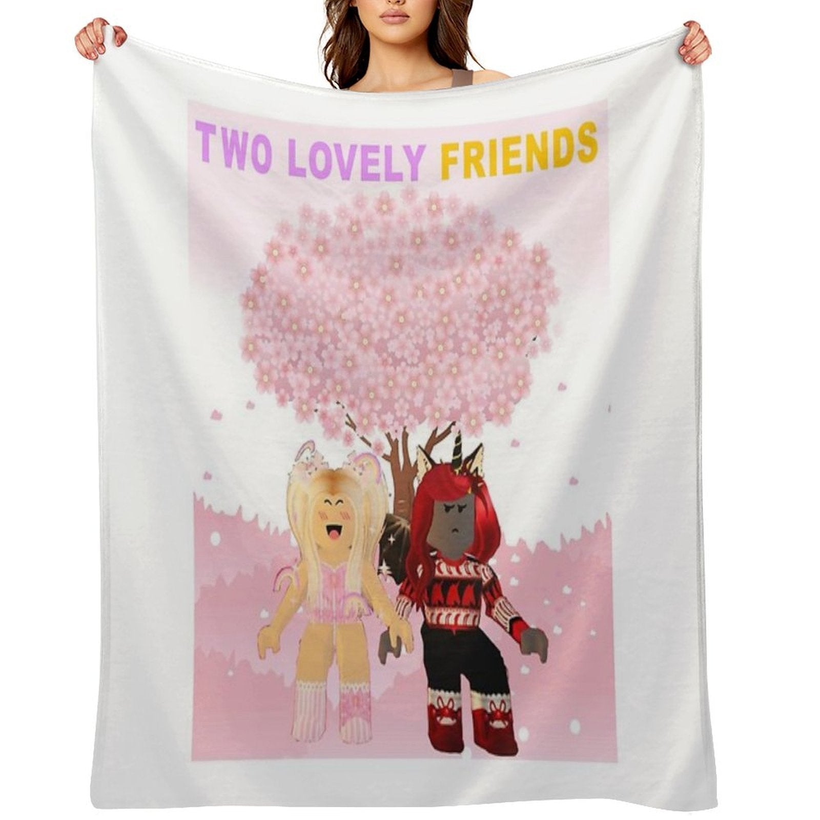 Two Best Friends IamSanna And Moody Wrinkle-free Throw Blanket