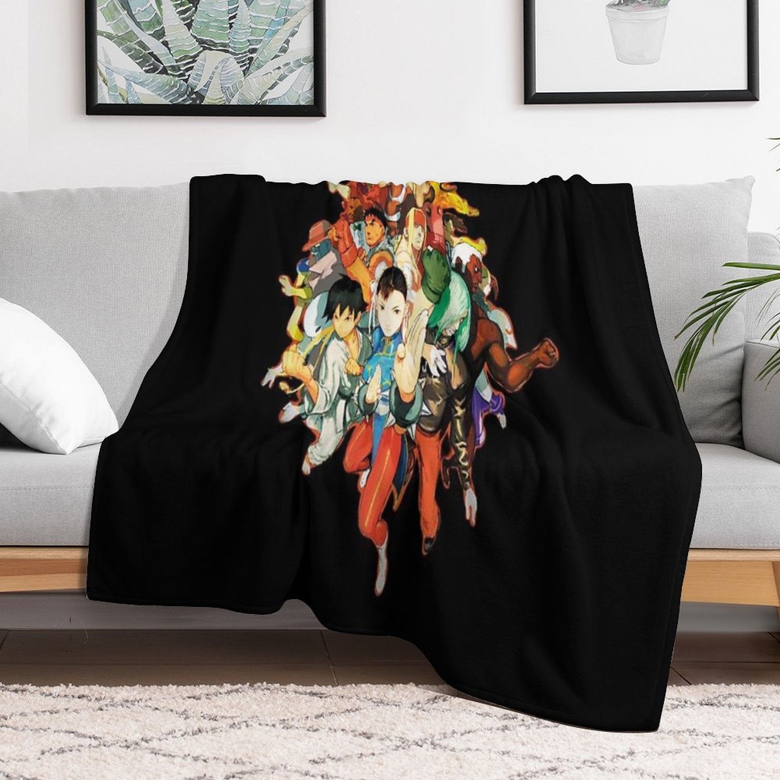 THIRD ROUND Anti-pilling Throw Blanket