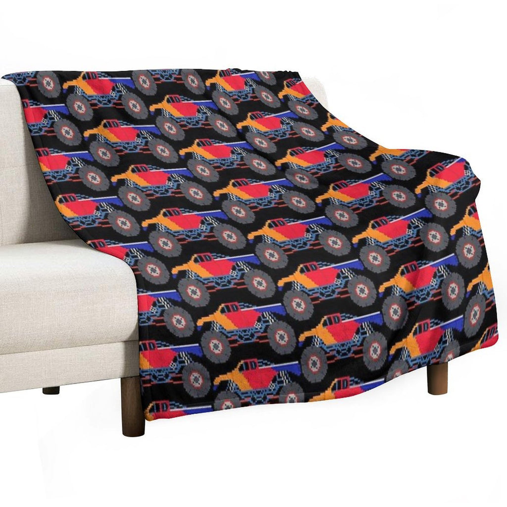 Monster Truck - The Kids' Picture Show Eco-conscious Throw Blanket