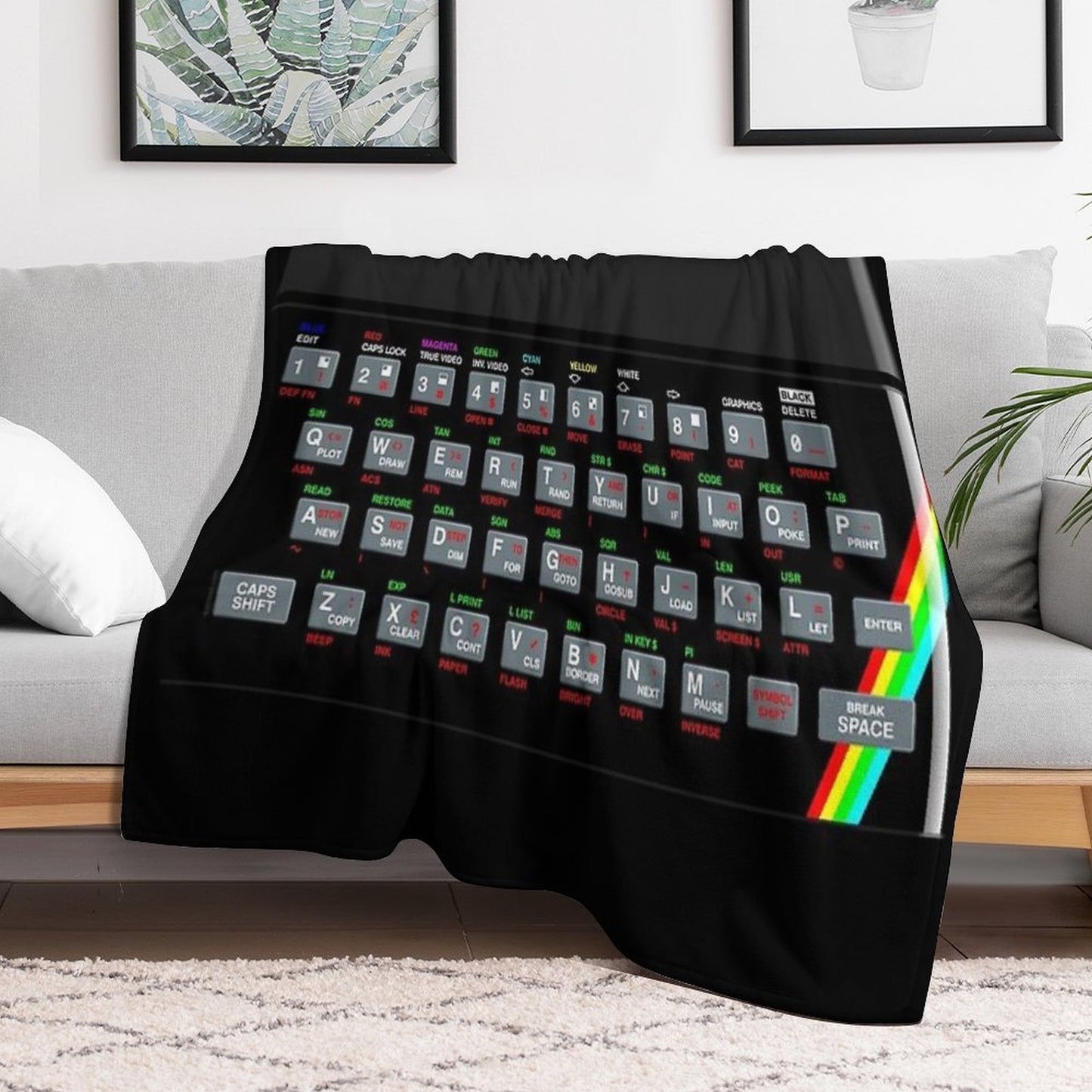 ZX Spectrum Versatility Throw Blanket