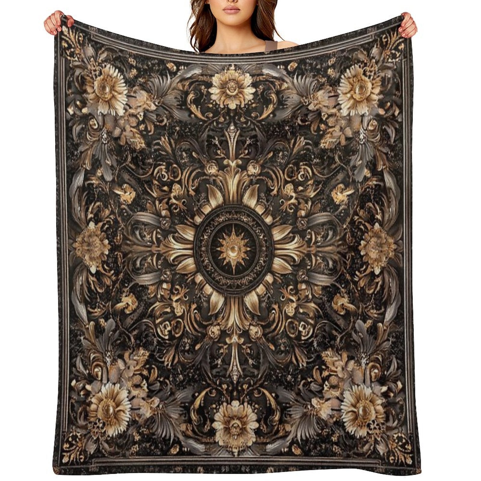 In The Middle of Sustainable Throw Blanket