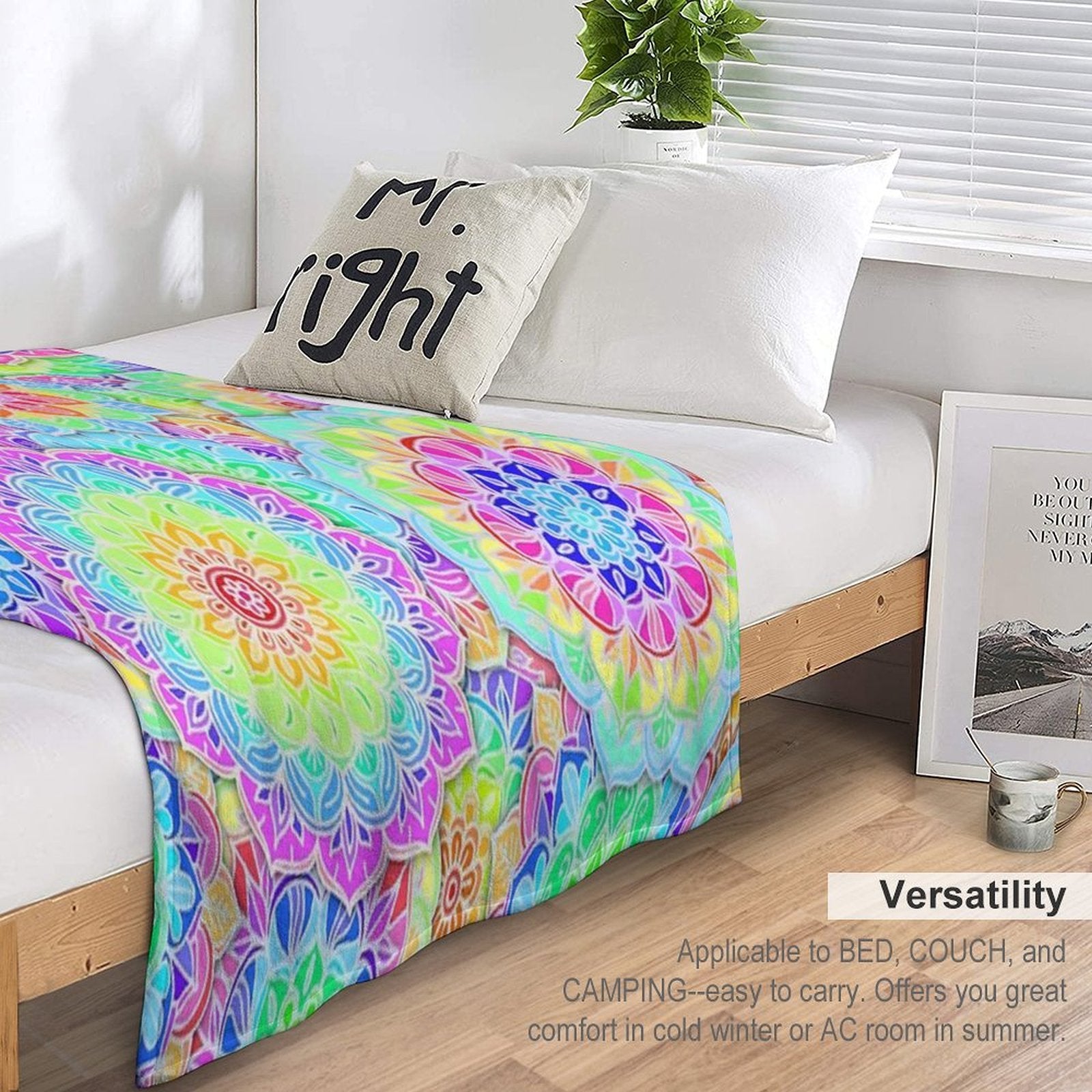 Psychedelic Summer Comfort Throw Blanket