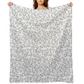 Dinosaur Pattern Outline (Dark Outline) Comfort Throw Blanket