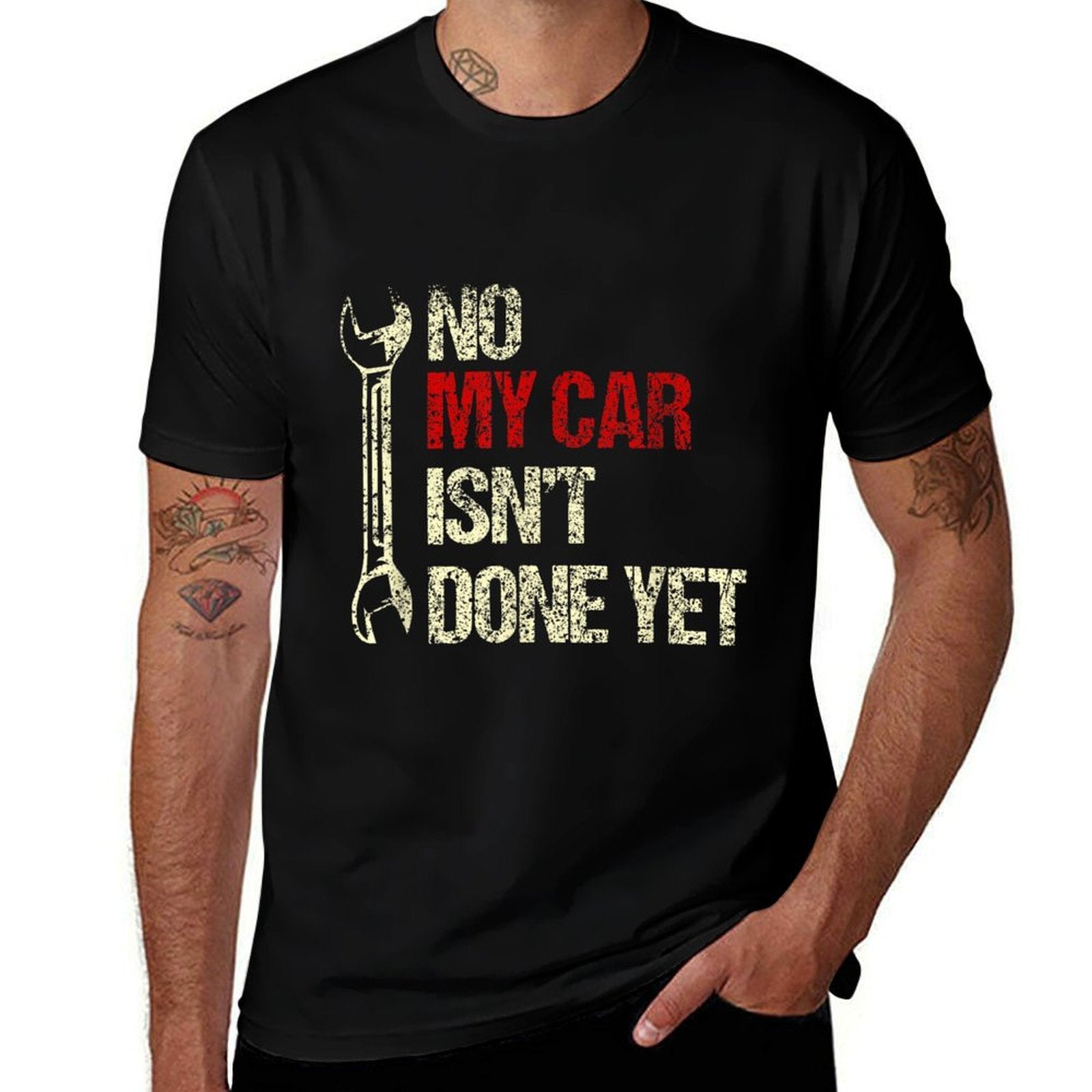 No My Car Isnt Done Yet Tools Mechanic Garage Hobby  Breathable T-Shirt