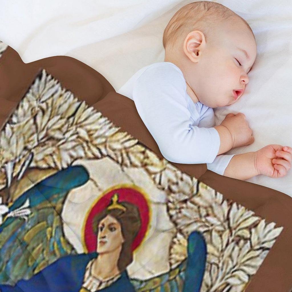 St Gabriel Angel Catholic Saint Archangel Easy Care Throw Blanket