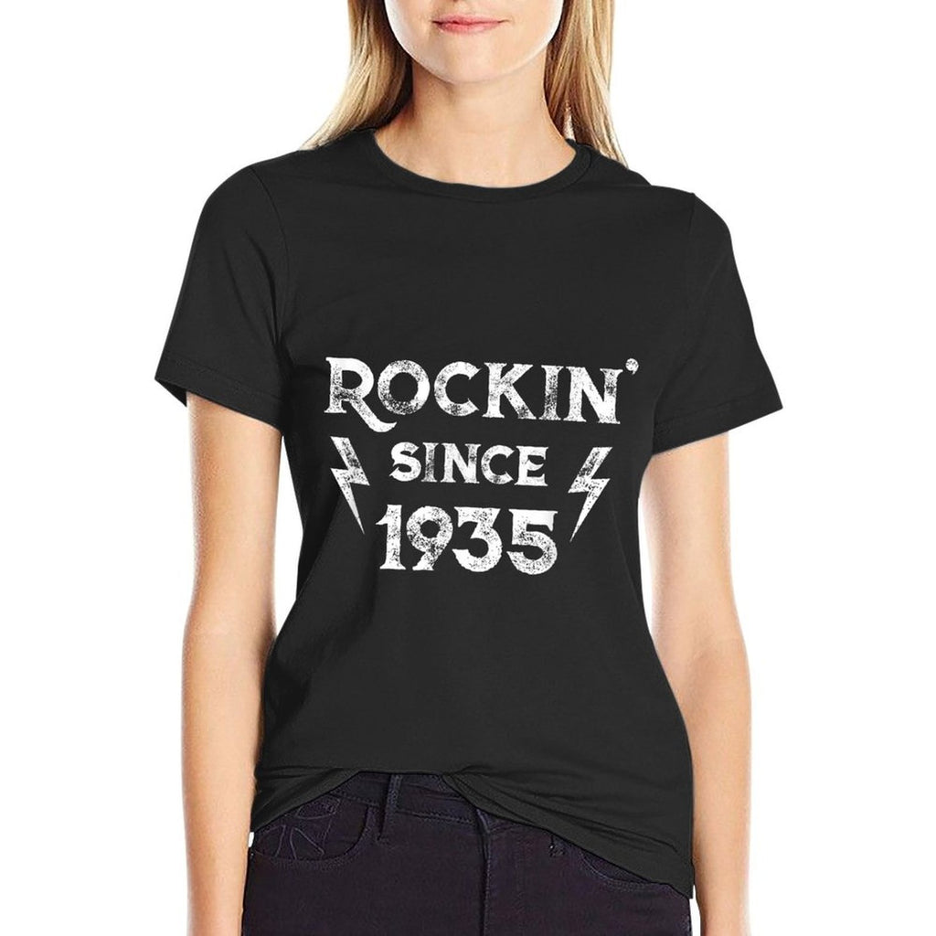 90 Year Old Classic Rock 1935 90th Birthday  Soft T-Shirt