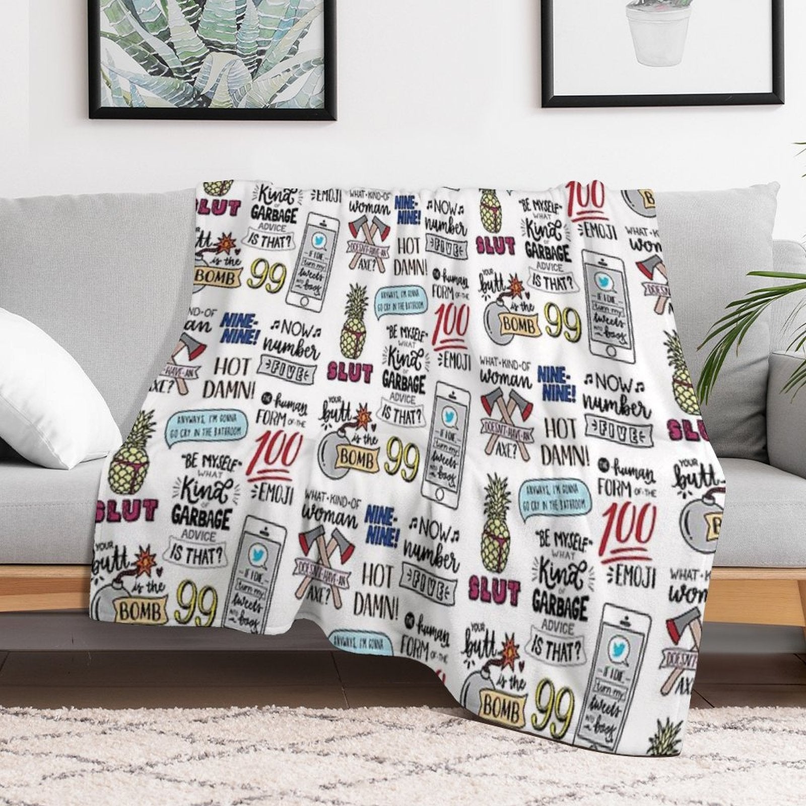 Brooklyn Nine Nine  Version 2  TV Show Art Versatility Throw Blanket