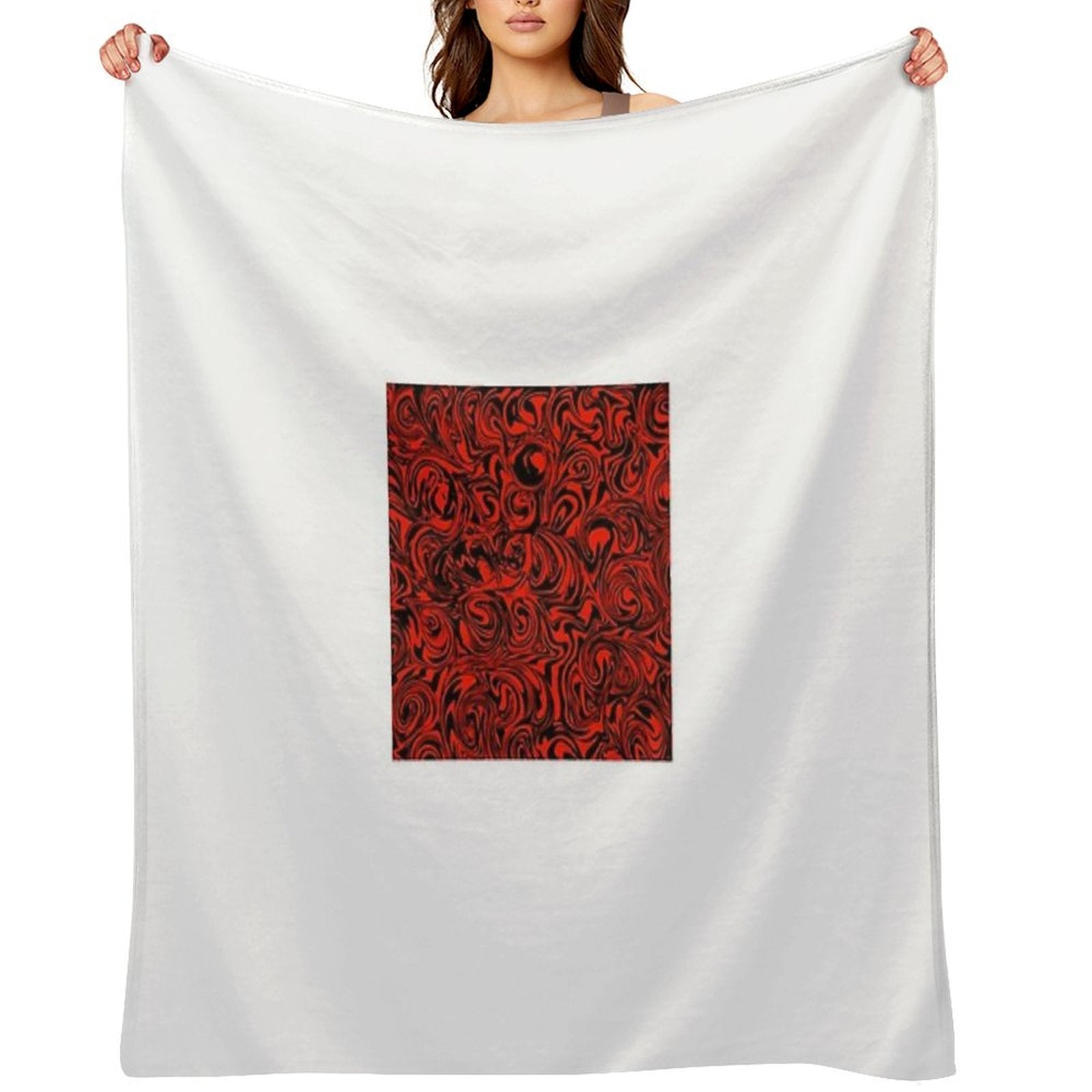 Abstract Pattern Plush Throw Blanket
