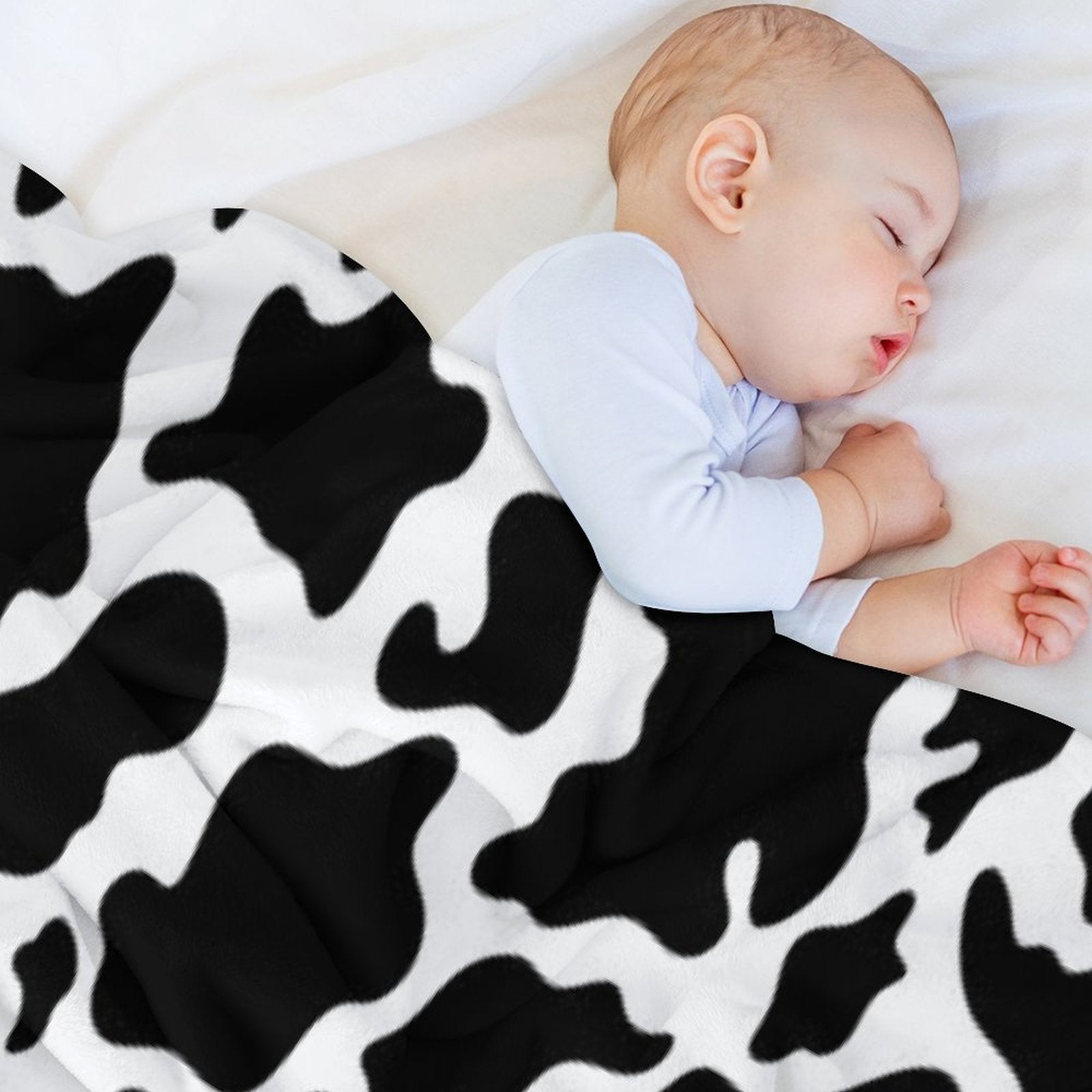 Cow Skin Seamless Pattern Multi-functional Throw Blanket
