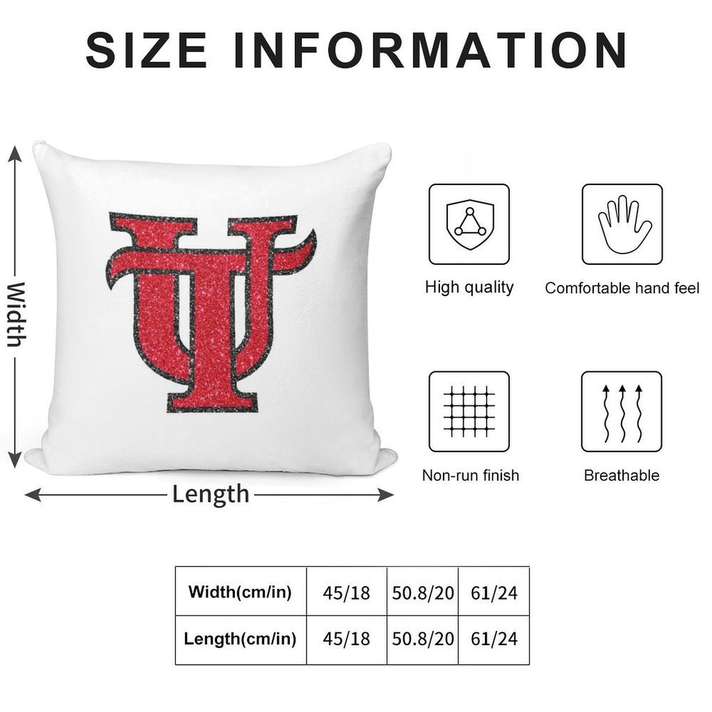 Utampa Glitter Logo Soft Style Accent Throw Pillow