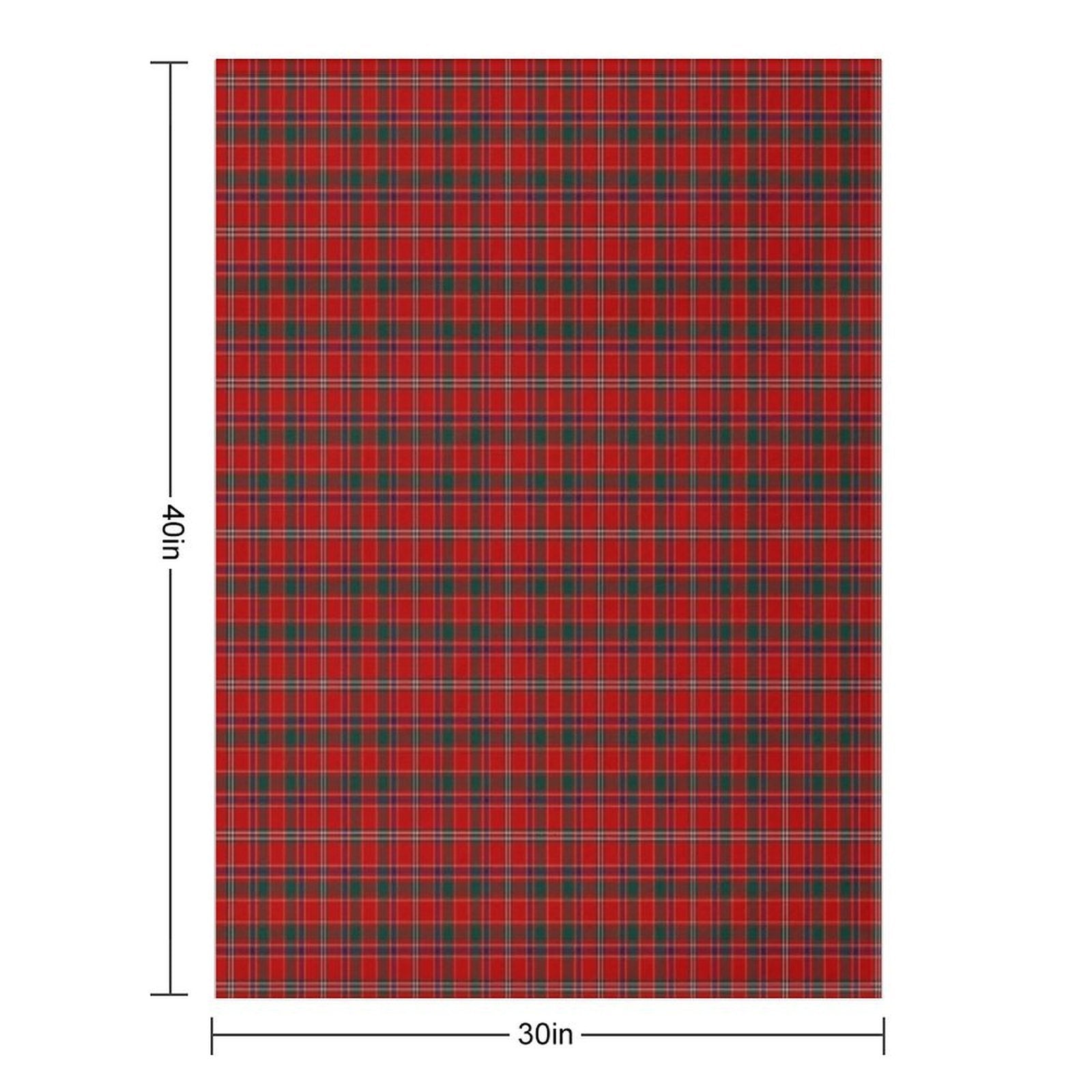 Clan Munro Tartan Machine-washable Throw Blanket