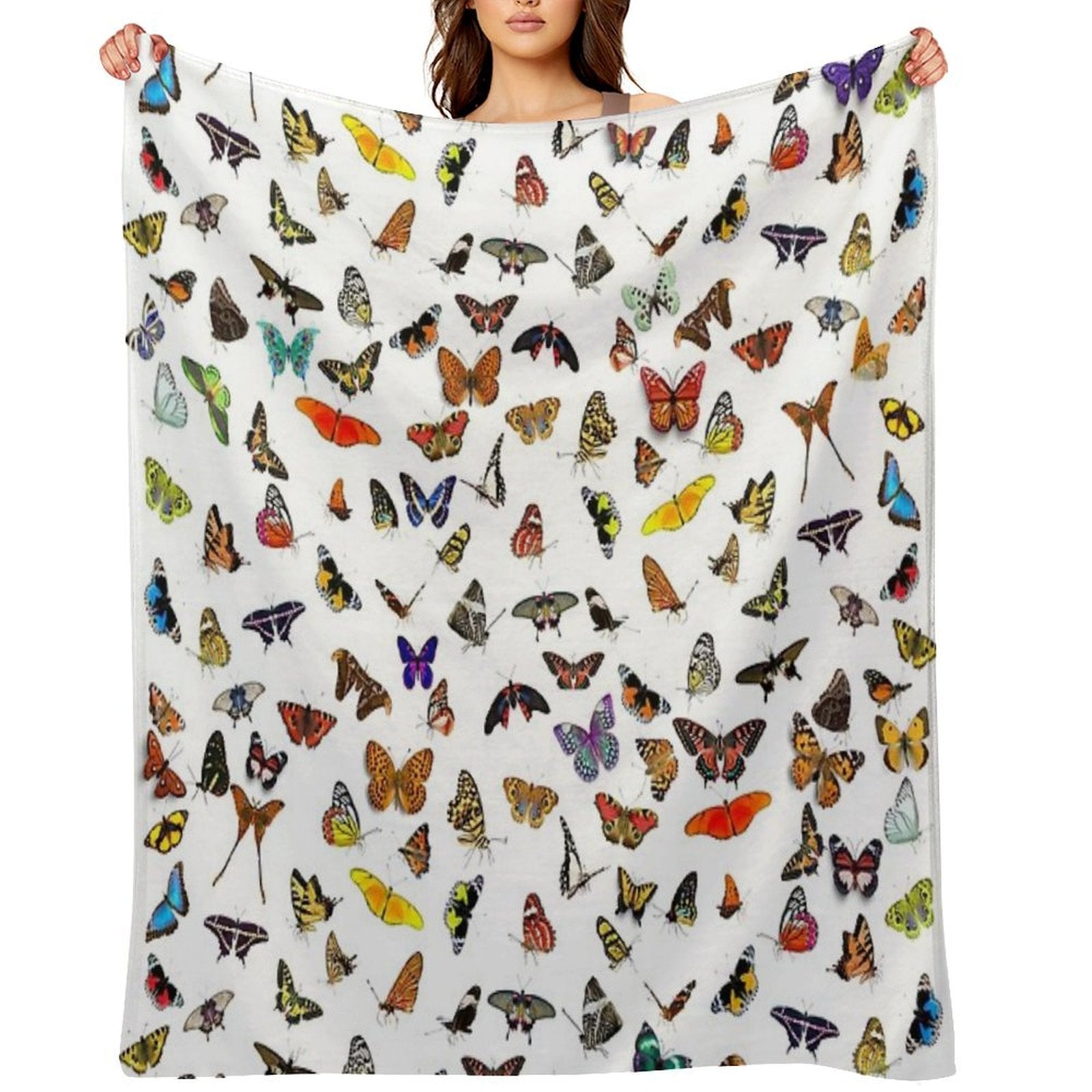 Lovely Colorful Butterflies Quick-dry Throw Blanket