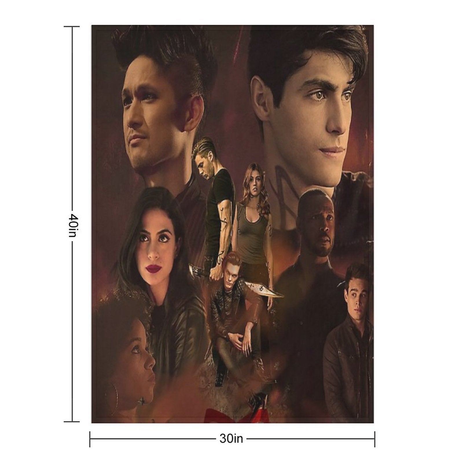 SHADOWHUNTERS POSTER Sustainable Throw Blanket