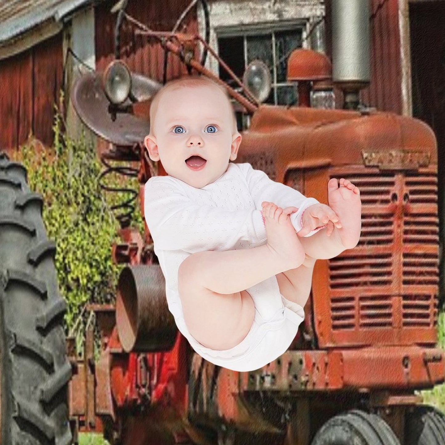 1952 Farmall Tractor Versatility Throw Blanket