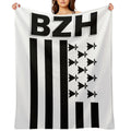 BZH - Breizh - Bretagne - Brittany France Versatility Throw Blanket