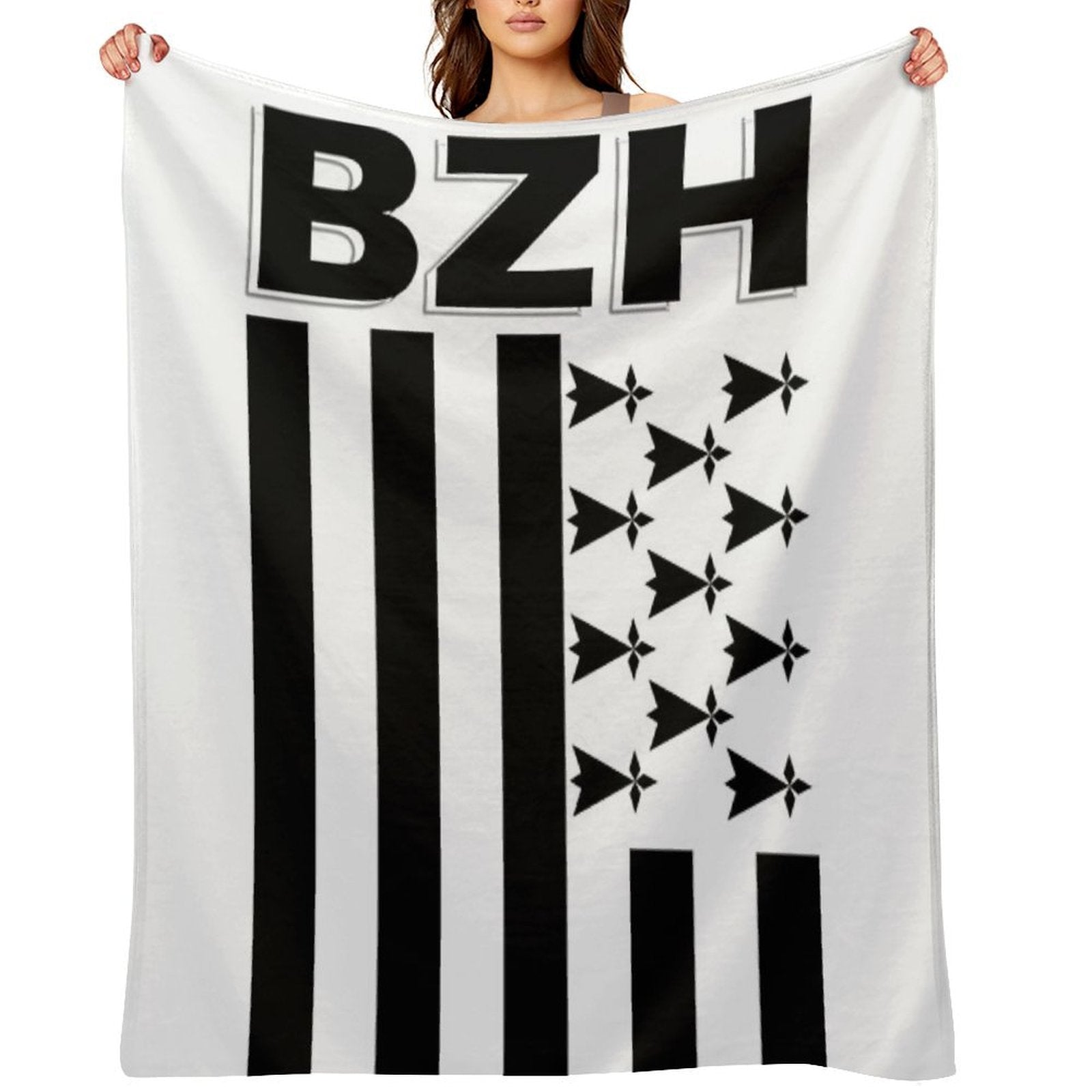 BZH - Breizh - Bretagne - Brittany France Versatility Throw Blanket
