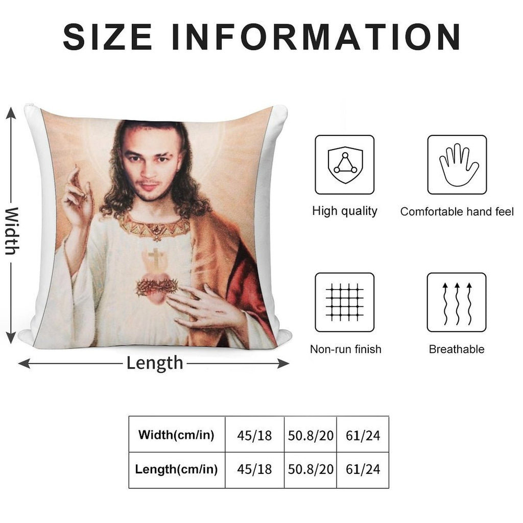 Jul Christ Soft Multiple Sizes Throw Pillow