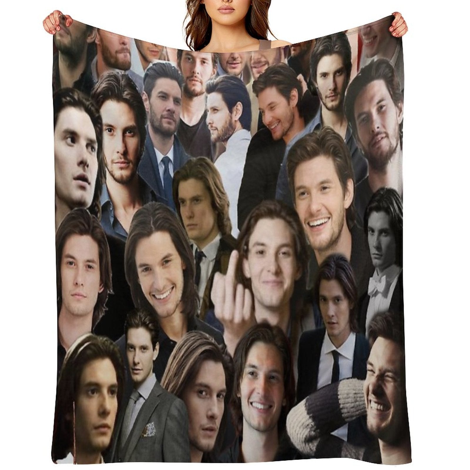 Ben Barnes Machine-washable Throw Blanket