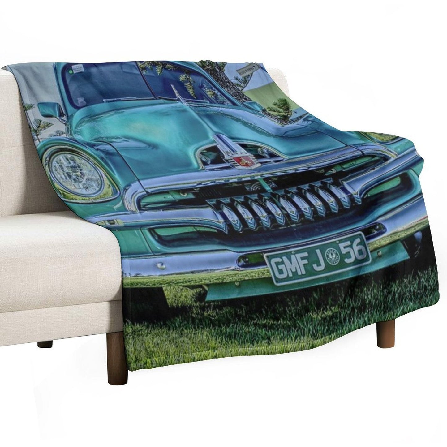 Modified FJ Holden at Wigley Reserve Premium Throw Blanket