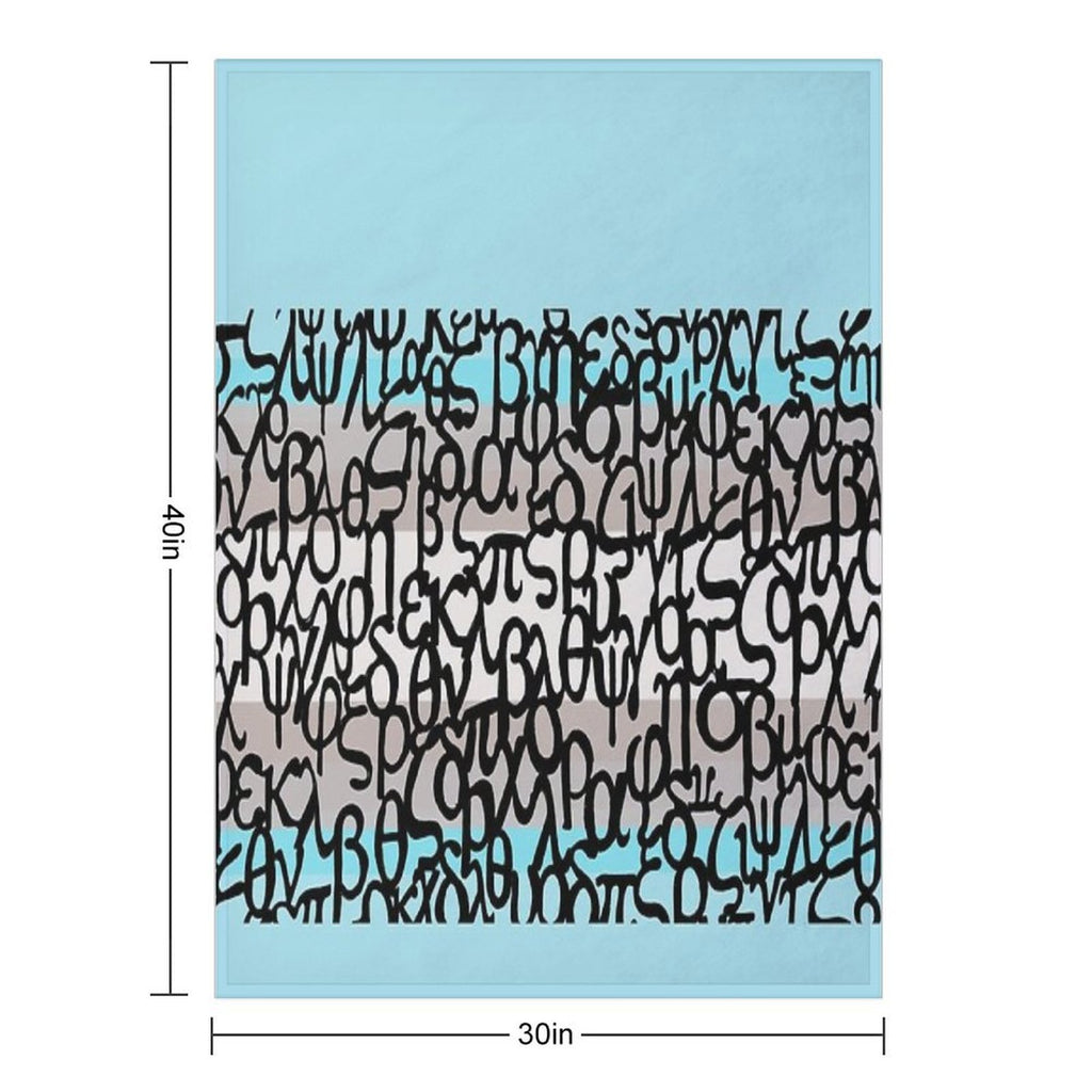 Colours of Greece Easy Care Throw Blanket